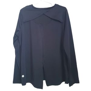 Avia Girl's Black Athletic Long Sleeve Top. Sz 7-8.